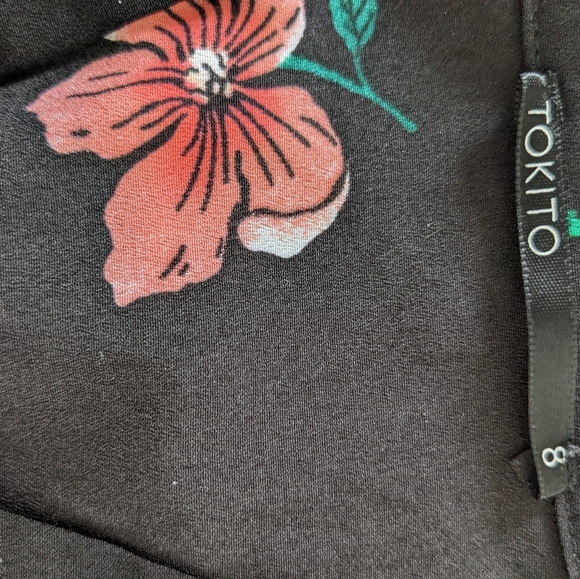 Tokito Floral Midi Dress Size 8 - Picture 4 of 4